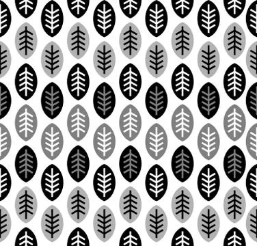 Leaves seamless pattern Stock Illustration