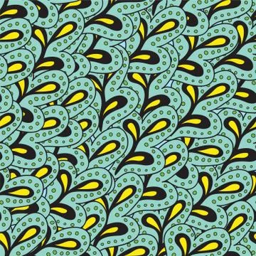 Leaves seamless pattern Stock Illustration