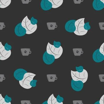 Leaves seamless pattern Stock Illustration
