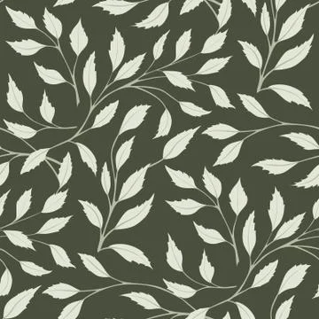 Leaves Seamless Pattern Stock Illustration