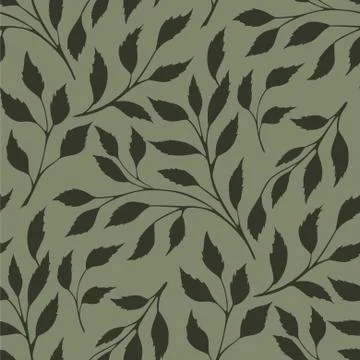 Leaves Seamless Pattern Stock Illustration