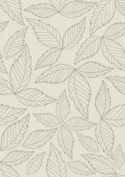 Leaves Seamless Pattern Stock Illustration