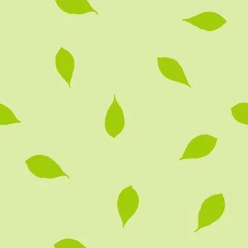 Leaves - seamless pattern, natural pattern, herbs, spices Illustration
