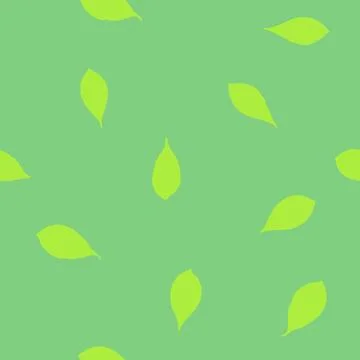 Leaves - seamless pattern, natural pattern, herbs, spices, herbs from garde.. Stock Illustration