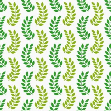 Leaves seamless pattern. Vector illustration. Stock Illustration