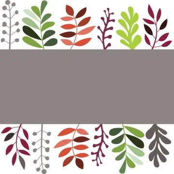 Leaves set isolated on white background Stock Illustration