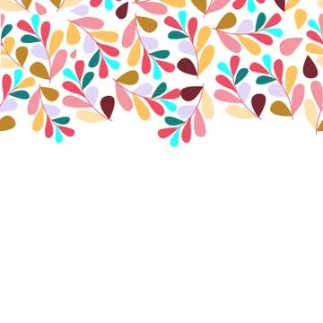 Leaves set isolated on white background Illustrazione stock