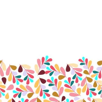 Leaves set isolated on white background Illustrazione stock