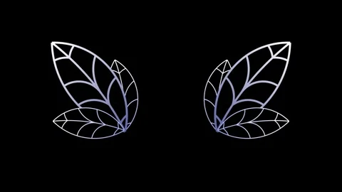 Leaves swaying in the wind on a black background. The concept of nature-friendly Stock Footage 270699098