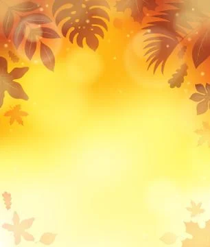Leaves theme background - illustration. Stock Illustration