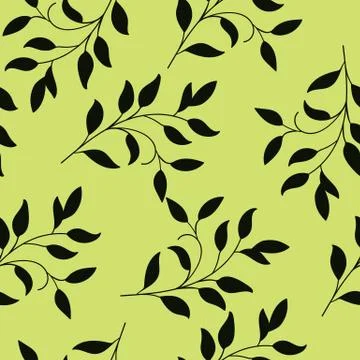 Leaves Vector Seamless Pattern design Stock Illustration