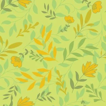 Leaves Vector Seamless Pattern design Stock Illustration
