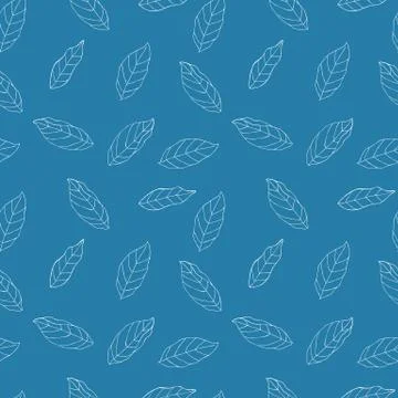 Leaves vector seamless pattern Stock Illustration