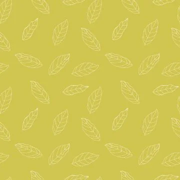 Leaves  vector seamless pattern Stock Illustration