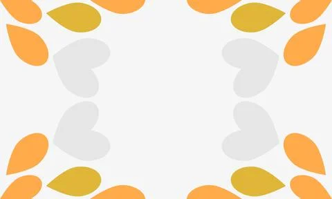 Leaves on a white background with space for text. Stock Illustration