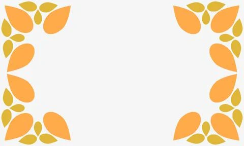 Leaves on a white background with space for text. Illustrazione stock