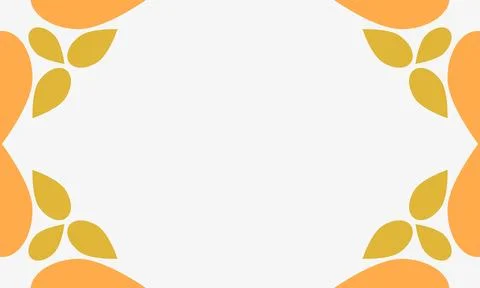 Leaves on a white background with space for text. Stock Illustration