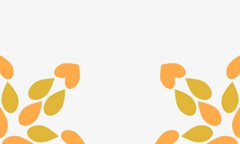 Leaves on a white background with space for text. Stock Illustration