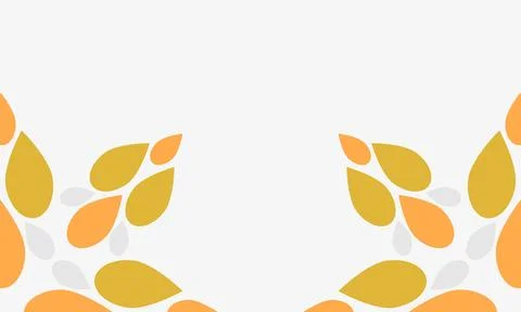 Leaves on a white background with space for text. Stock Illustration