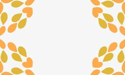 Leaves on a white background with space for text. Stock Illustration