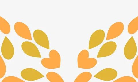 Leaves on a white background with space for text. Stock Illustration