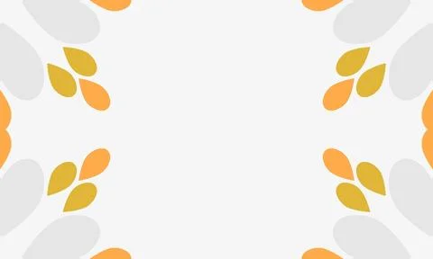 Leaves on a white background with space for text. Stock Illustration