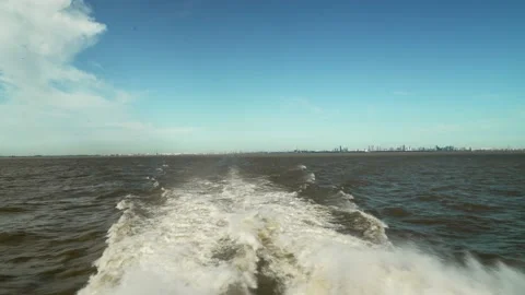 Leaving Buenos Aires Harbor 8 Stock Footage 231896573