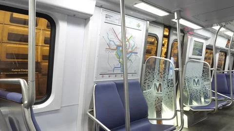 Leaving the DC Metro Station 2 Stock Footage 146753542