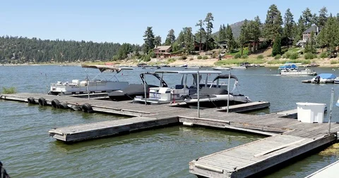 Leaving the Dock at the Marina Stock Footage 105839166