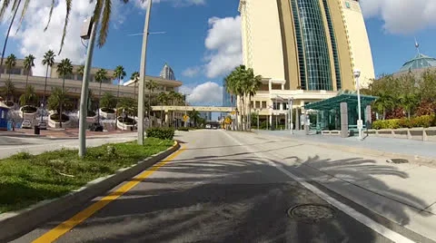 Leaving downtown by Car Stock Footage 24465627