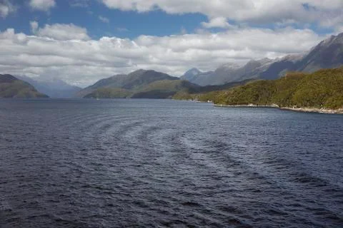 Leaving Dusky Sound. Stock Photos