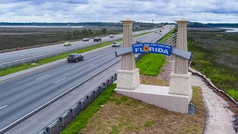 Leaving Florida Sign Stock Photos