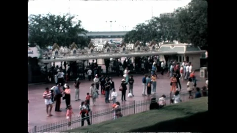 Leaving the fun park Video stock 276289792