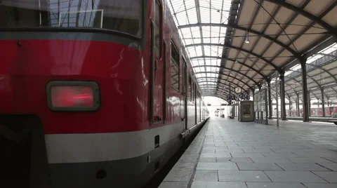 Leaving German S-Bahn Stock Footage 36140898