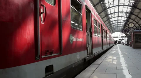 Leaving German S-Bahn Stock-Footage 36140997