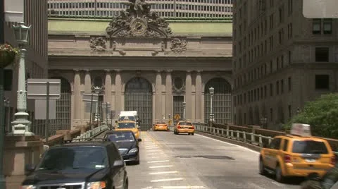 Leaving Grand Central Timelapse Stock Footage 11365950