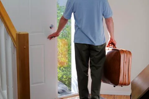 Leaving home 库存照片