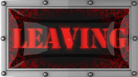 Leaving on led Stock Footage 8760058