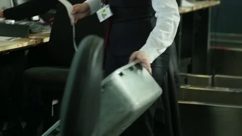 Leaving luggage holder Stock Footage 77051141