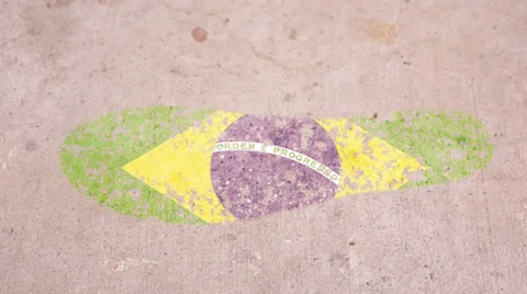 Leaving Mark Footstep Brazil Stock Footage 39090860