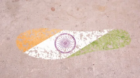 Leaving Mark Footstep India Stock Footage 42461345