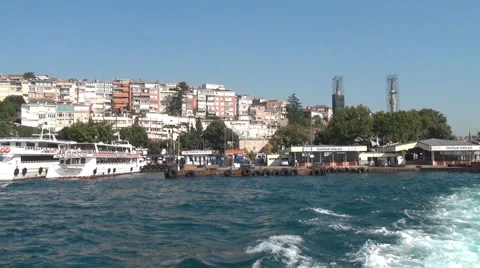 Leaving From The Port By Boat Stock Footage 46267329