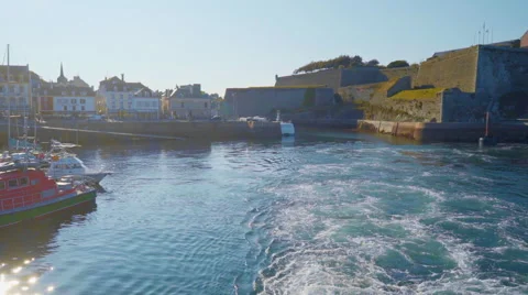 Leaving the port Stock Footage 56313787