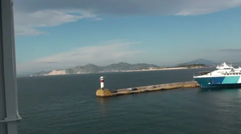 Leaving the port of Piraeus Видео 41656070