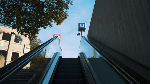 Leaving The Subway Stock Footage 96940947