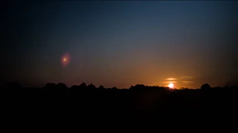 Leaving the Sunset Stock Footage 67462296