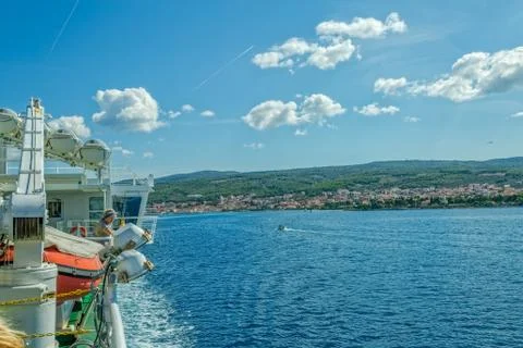 Leaving Supetar 스톡 사진