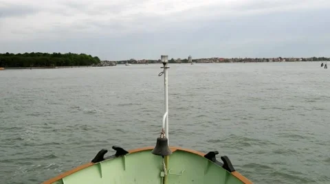 Leaving Venice by ferry ship 스톡 동영상 56437674