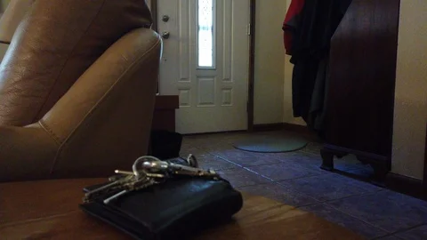 Leaving for work Stock Footage 111166858