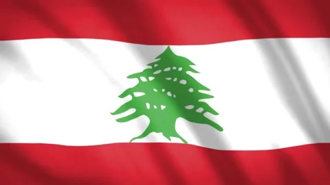 Lebanese Flag Stock Footage 188193690